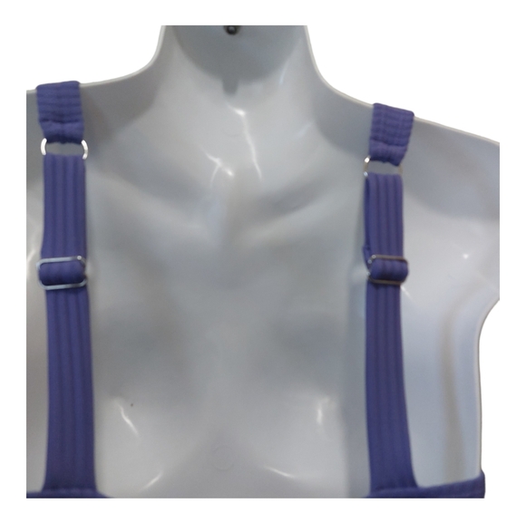 Cupshe One Piece Swimsuit Vneck Adjustable  Strap Women M Purple - Picture 4 of 7